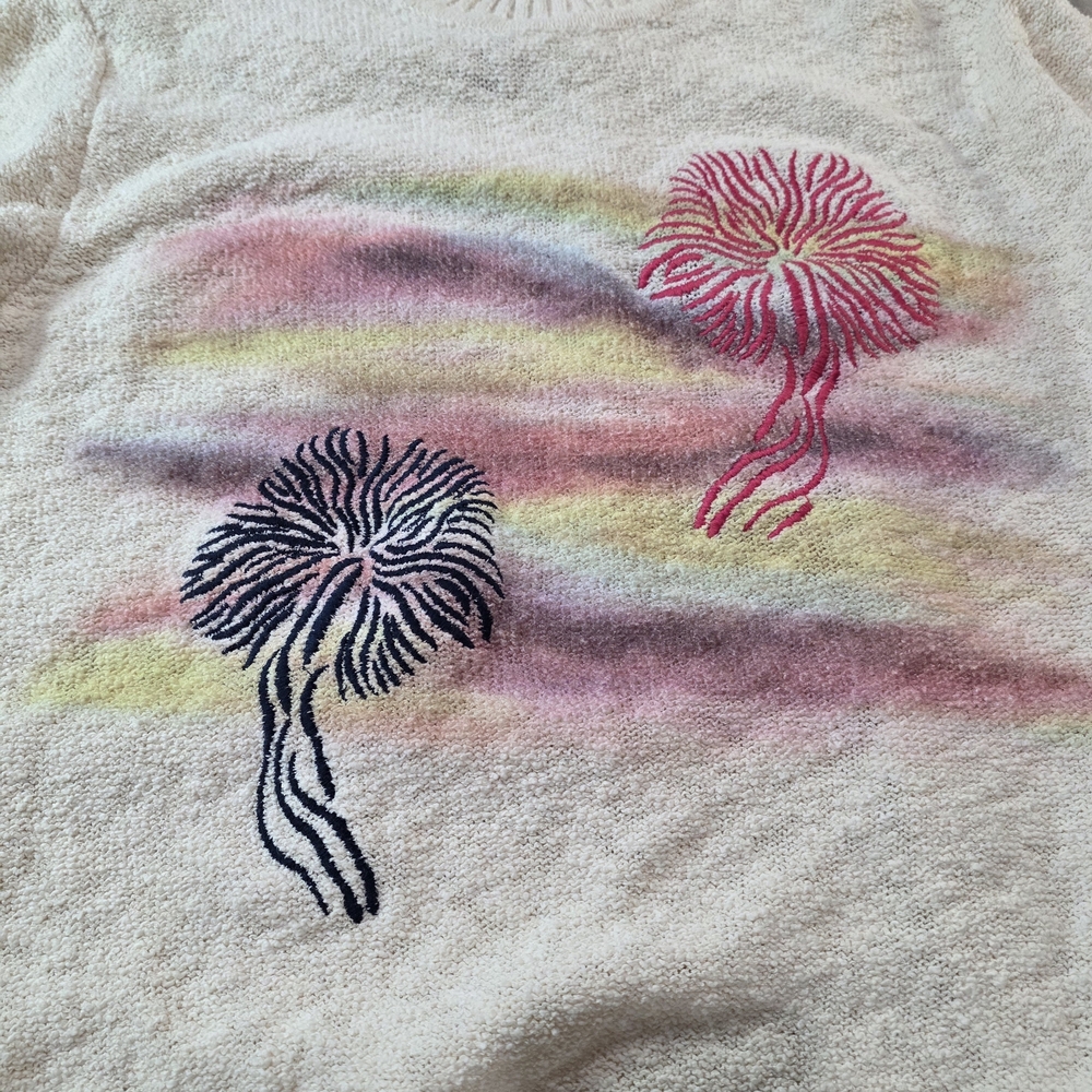 Scotch & Soda embroidered‎ artwork boucle crew neck sweater S - Picture 6 of 12